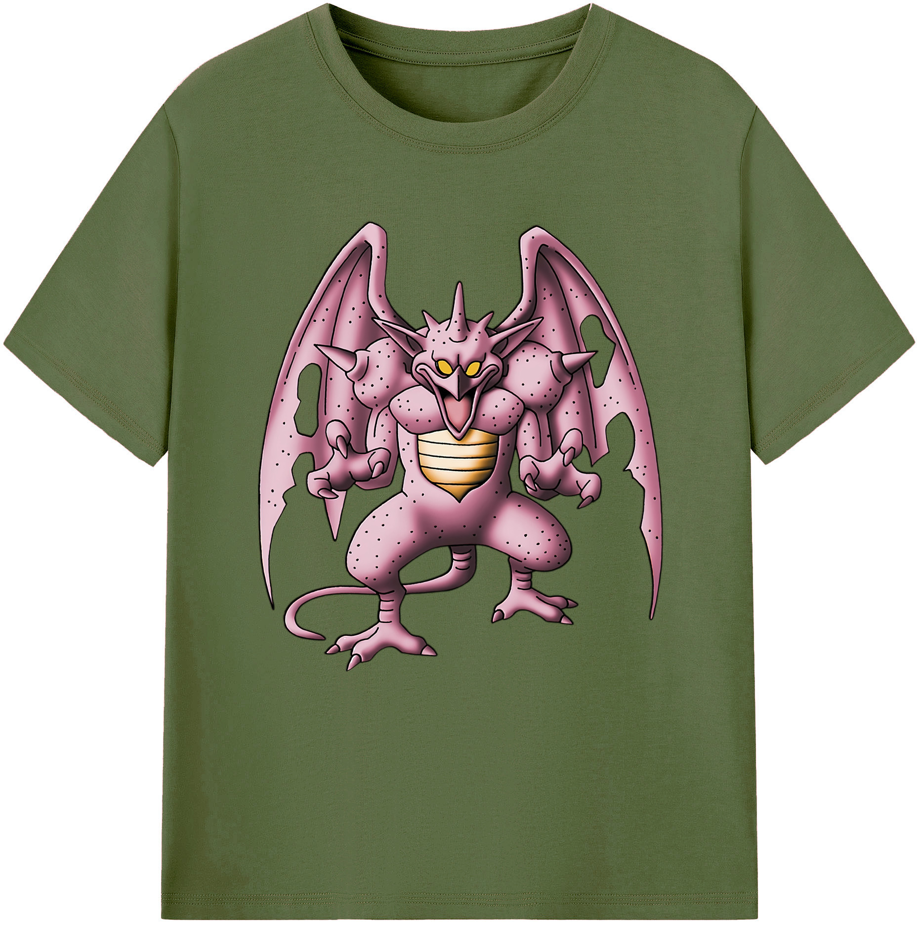 （画像用） ドラゴンクエスト Doragon Kuesuto Dragon Quest 綿100％半袖Tシャツ（フロントプリント）